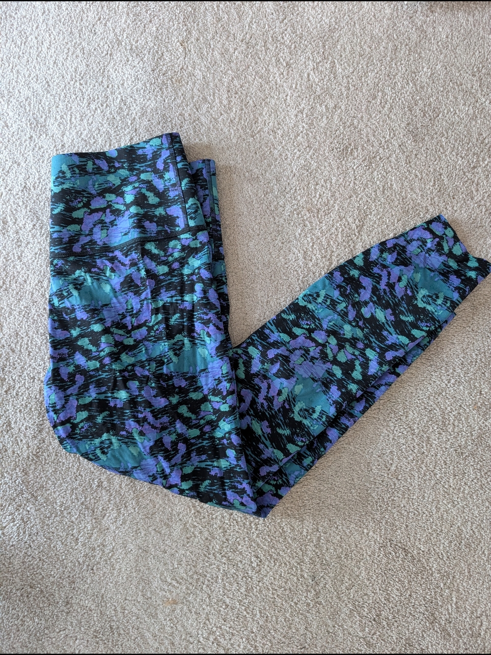 knix Teal, Blue & Purple Print Leggings